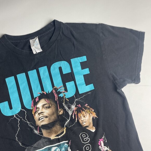 Juice Wrld Shirt Mens Black Blue Big graphic Rap hip hop (M, but read) - Picture 2 of 11